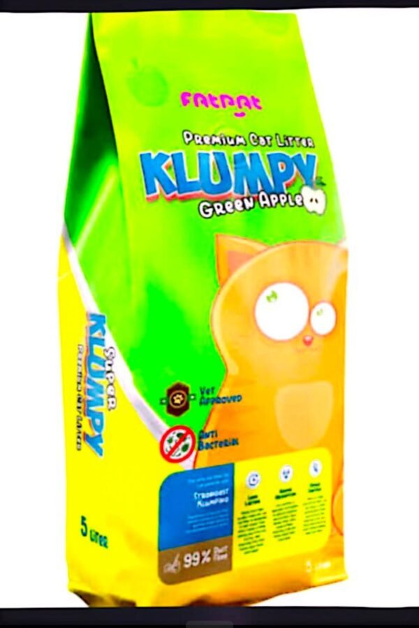 Premium Klumpy Cat Litter 5kg (Green Apple)